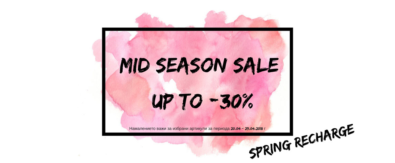 MID SEASON SALE Spring Recharge