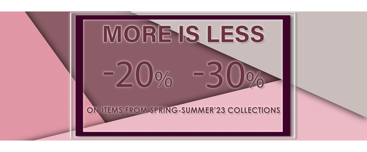 MORE IS LESS campaign in Global Brands's stores