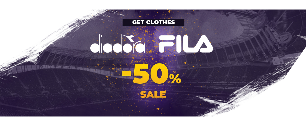 Diadora x Fila clothing promotion