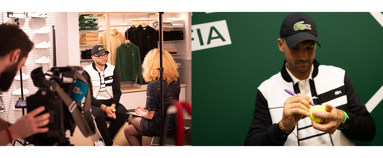 Grigor Dimitrov - special guest at the official opening of Lacoste store in Paradise Center